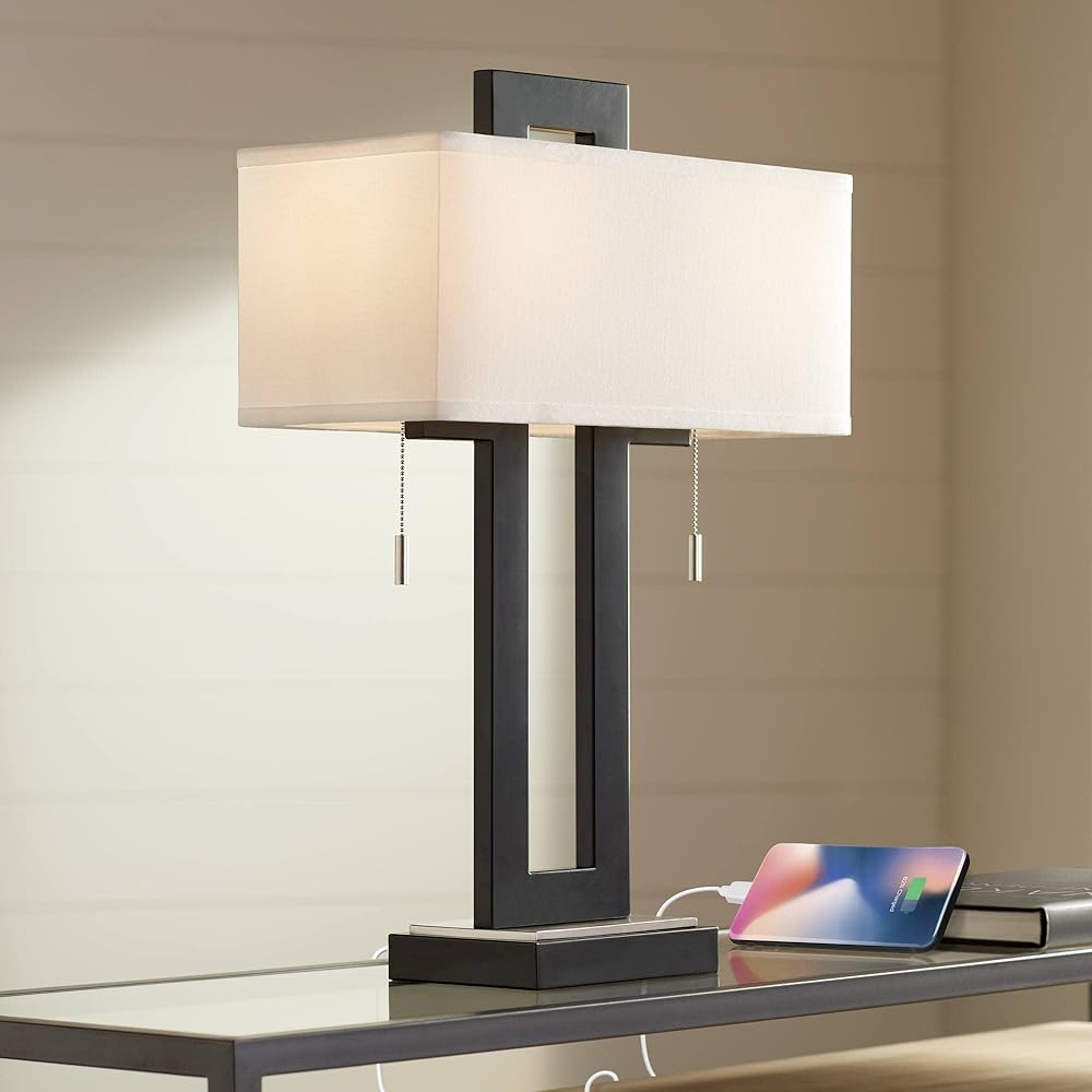 360 Lighting Neil Modern Rustic Table Lamp 26
