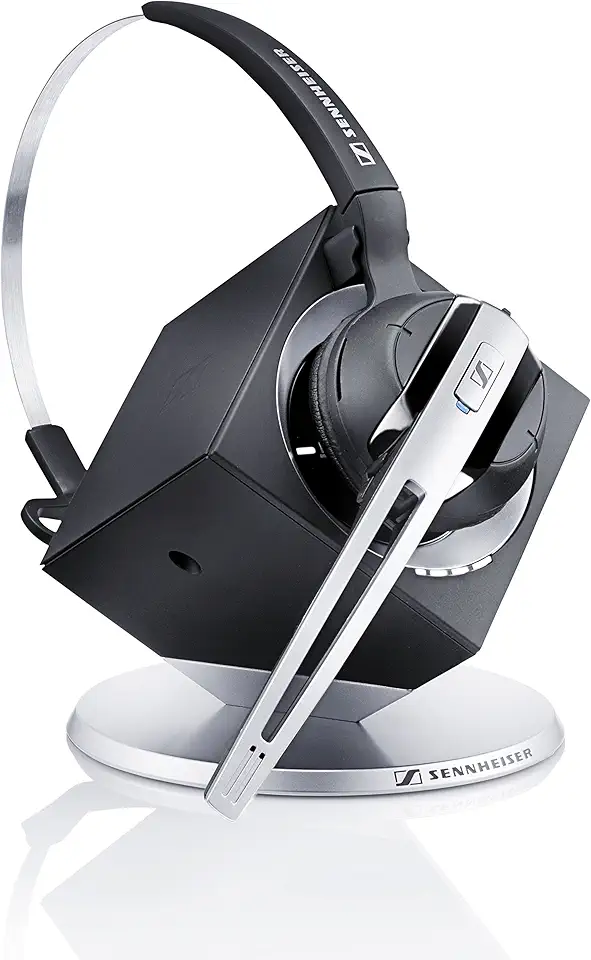 Sennheiser OfficeRunner Convertible Wireless Office Headset with Microphone - DECT 6.0 (Classic Silver)