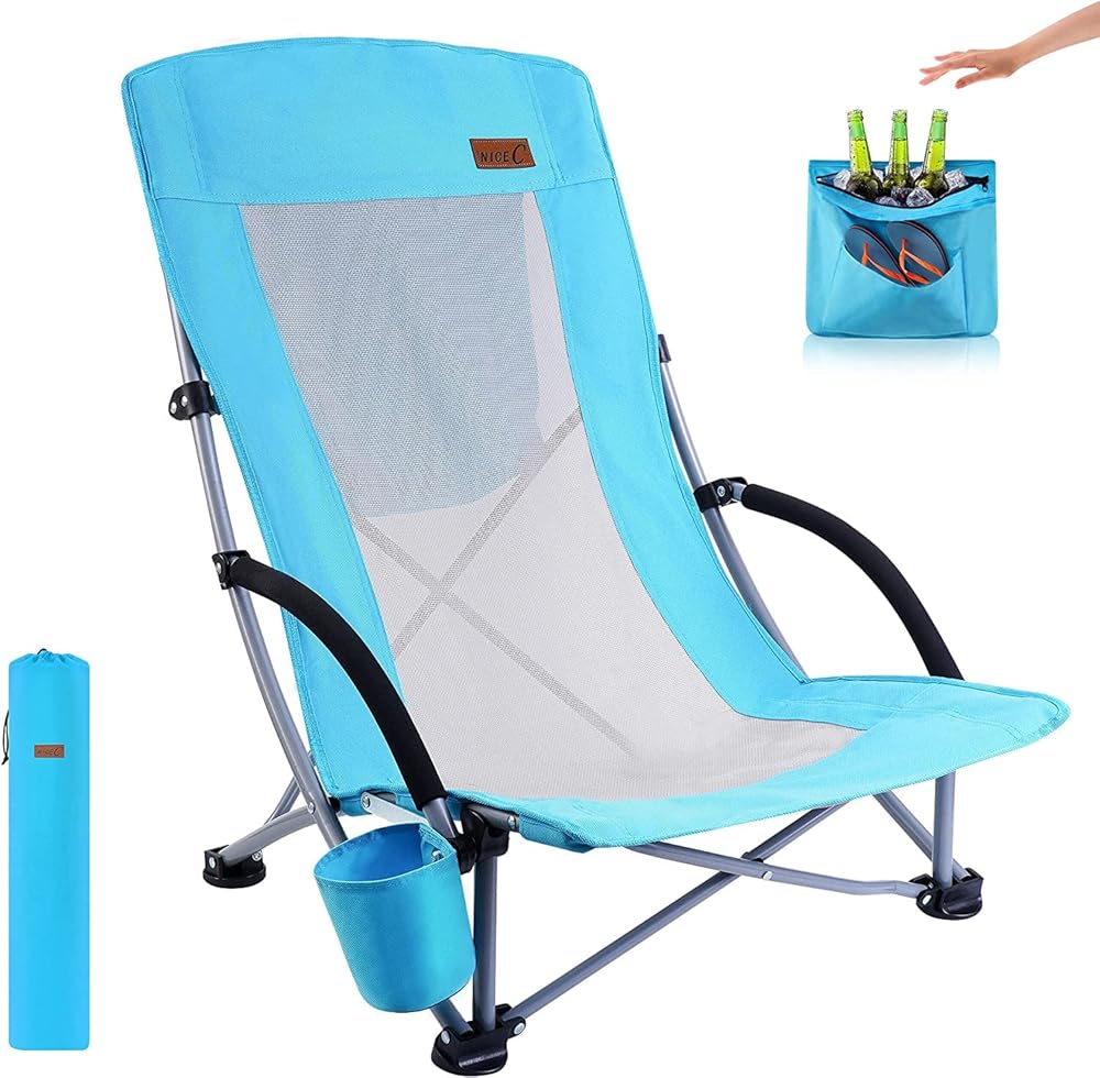 Nice C Beach Chair with Cooler + Beach Cabana