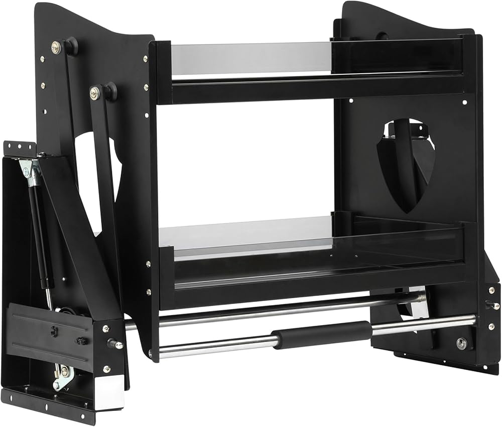 30 Inch Pull Down Cabinet Organizer - 2 Tier Kitchen Cabinet Pull Down Shelf for Space-Saving Convenience. 40lb Weight Capacity Ideal Spice Rack Organizer for Kitchen Cabinets. (30 INCH)