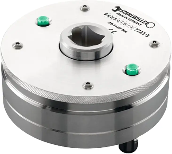 Stahlwille 96521023 Transducer for Torque Wrench and Screwdriver Calibration, 40 Nm - 200 Nm, High Precision, Low-Profile Design, Made in Germany