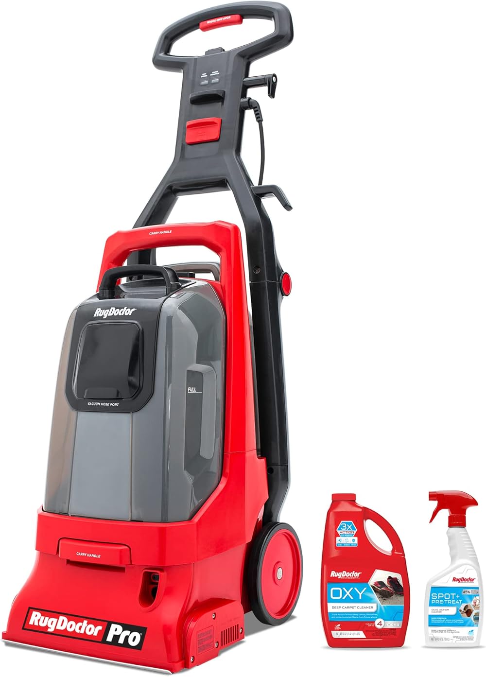 Rug Doctor Pro Deep Oxy Pack Carpet Cleaner, Large, Red