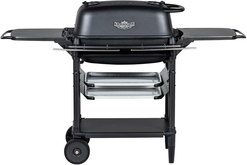 PK Grills Bbq Grill and Smoker Charcoal Grill Portable for Outdoor Barbeque Grilling Camping, Backyard, Patio, Cast Aluminium Grills, Coal, New Original PK Aaron Franklin Addition