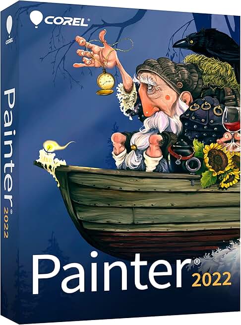 [Old Version] Corel Painter 2022 | Professional Digital Painting Software | Illustration, Concept, Photo & Fine Art [PC/Mac Key Card]