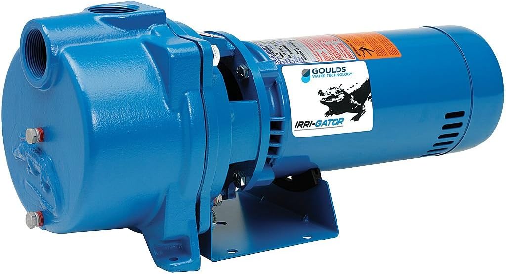 Goulds GT30, IRRI-GATOR Self-Priming Centrifugal Pump, 105 GPM, 3 HP, 230 Volts, 1 Phase, 1-1/2