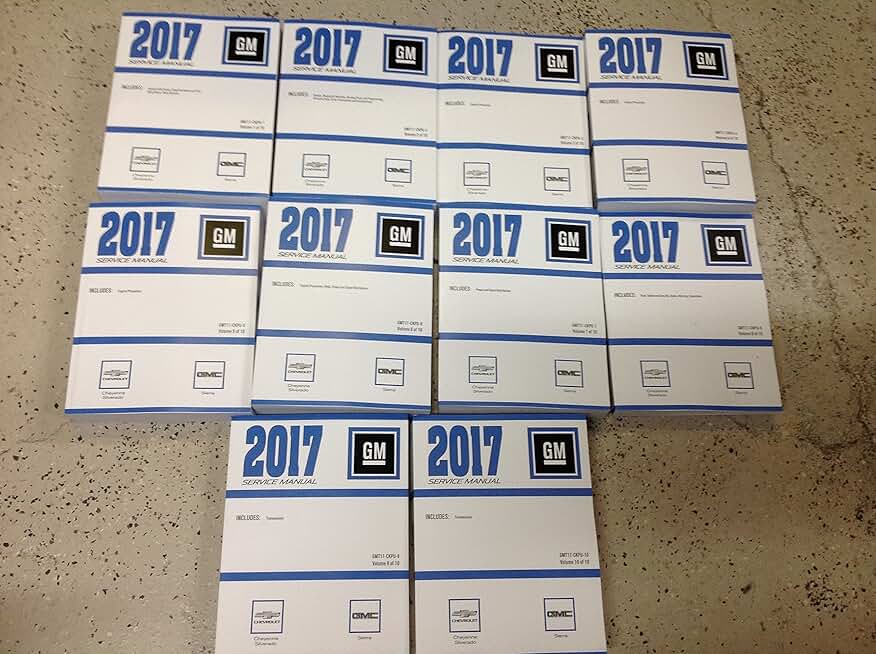 2017 Chevy Silverado Cheyenne GMC Sierra Sierra Repair Service Manual Set Factory