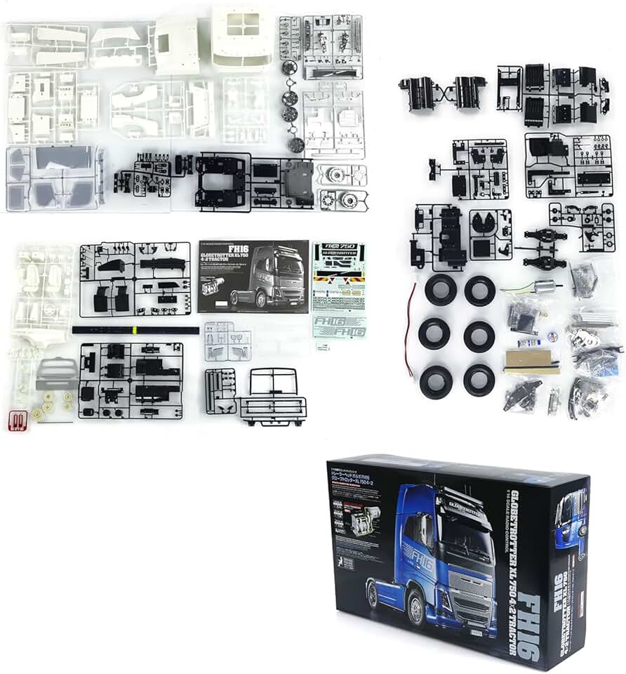 1/14 4x2 RC Tractor Truck 56375 16 XL750 3-Speed Remote Control Sound Light System Motor Servo ESC Car Model Kit Hobby Grade Model