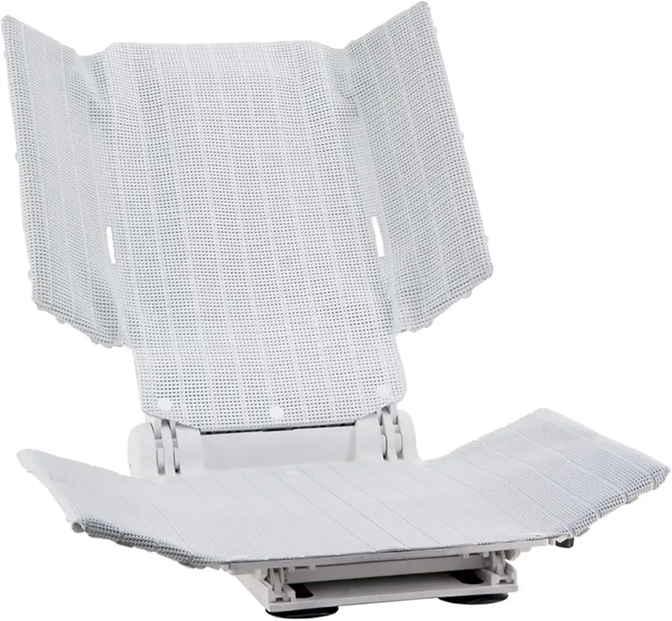 Aquatec SRB Bath Lift, Battery-Powered Bathtub Chair with Reclining Back and Adjustable Side Supports