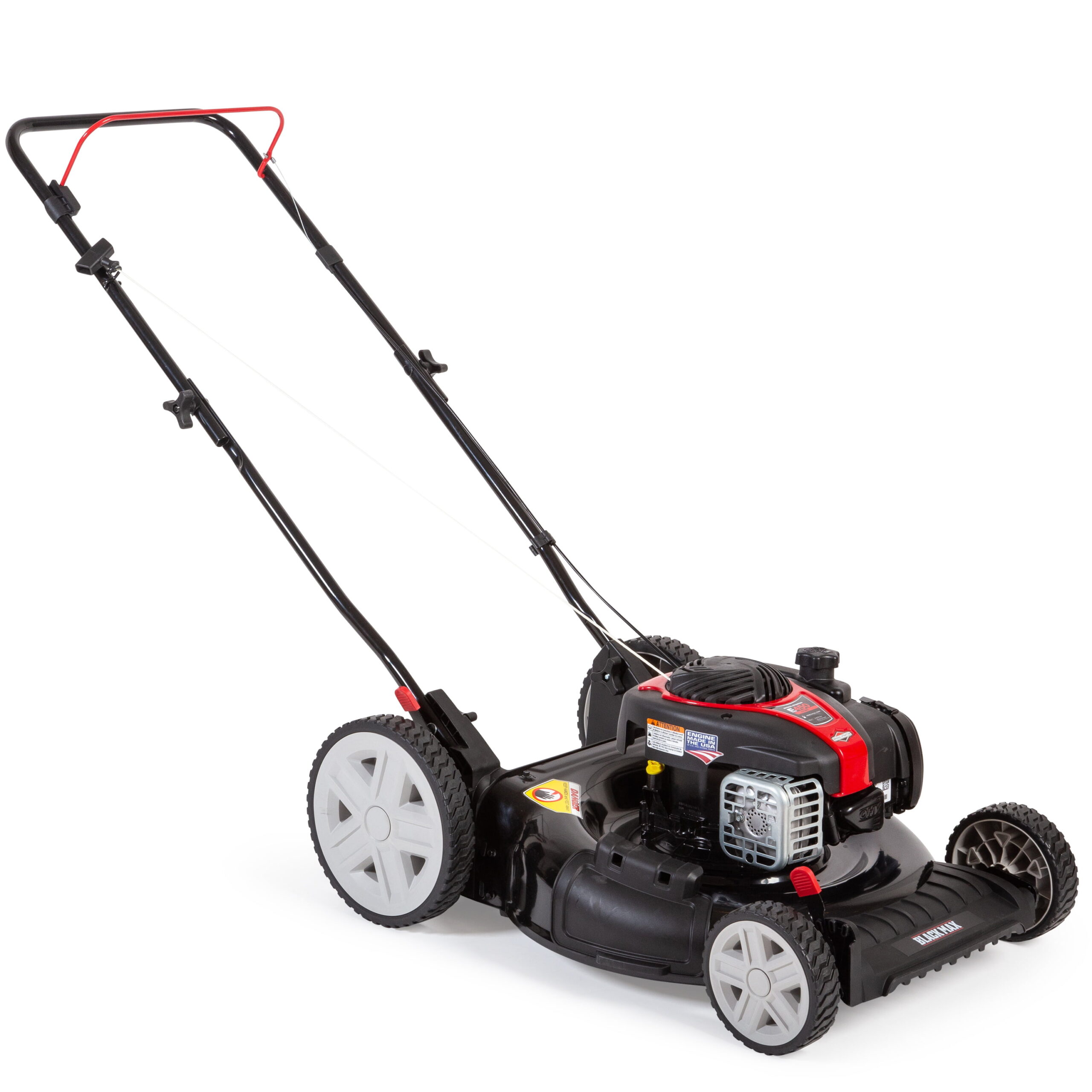 Black Max 21-inch 125cc Gas Push Mower with Briggs   Stratton Engine (Assembled Product Weight 46.9 lb; 22.10-inch Height)