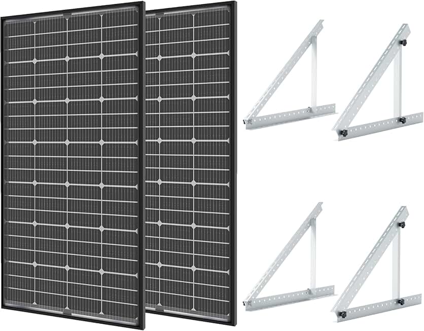 JJN Bifacial 400 Watt Solar Panels 12V 10BB Monocrystalline Solar Panel with 2pcs 41