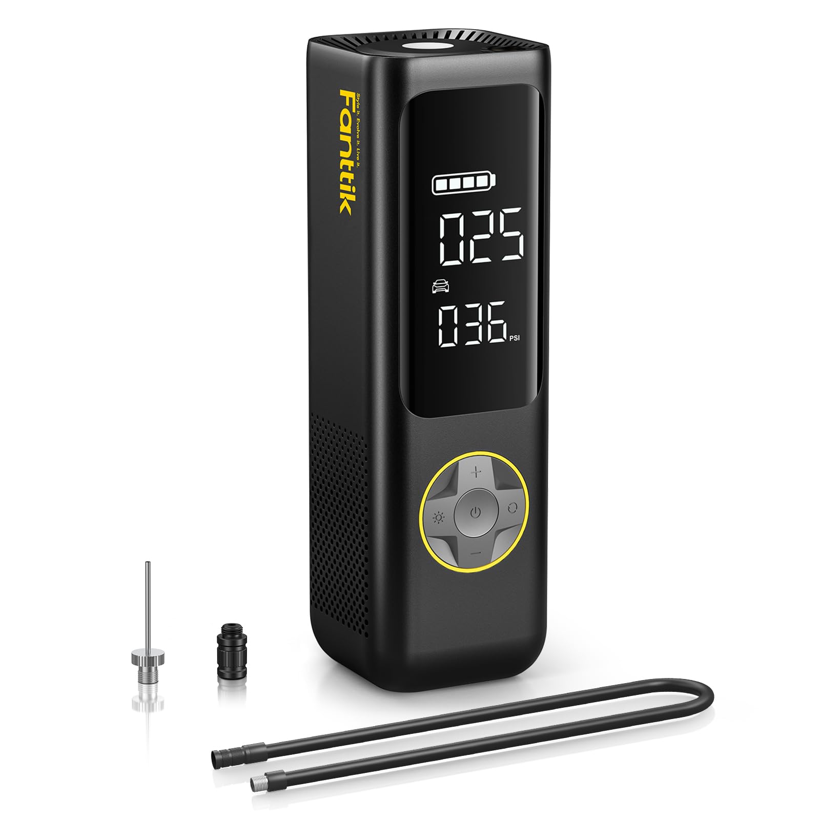 Fanttik X8 APEX Tire Inflator Portable Air Compressor, 2X Faster Inflation, 150PSI Cordless with LCD Dual Screen