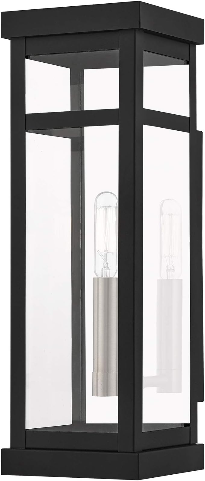 Lighting 20703-04 Hopewell 1 Light Outdoor Wall Lantern, Black