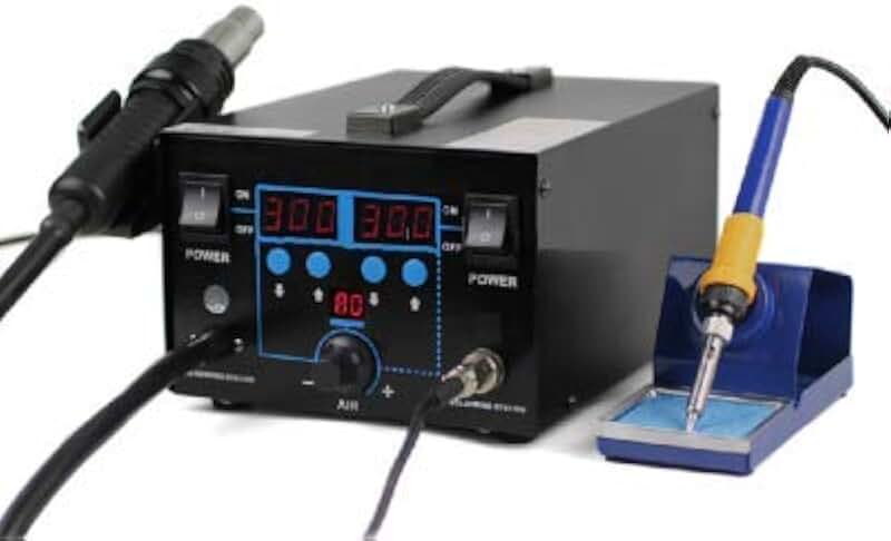 GOWE Pump-type High Power 2 in 1 Hot Air Rework Station Heat Gun Soldering Station