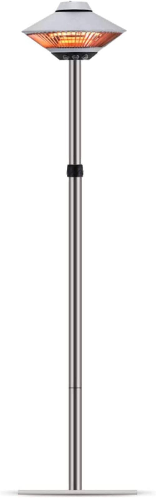 NaoSIn-Ni Patio Heater, 1500W Outdoor Electric Heater, Outdoor Infrared Heater with Tip Over Protection, Indoor/Outdoor Heater, IP55 Waterproof