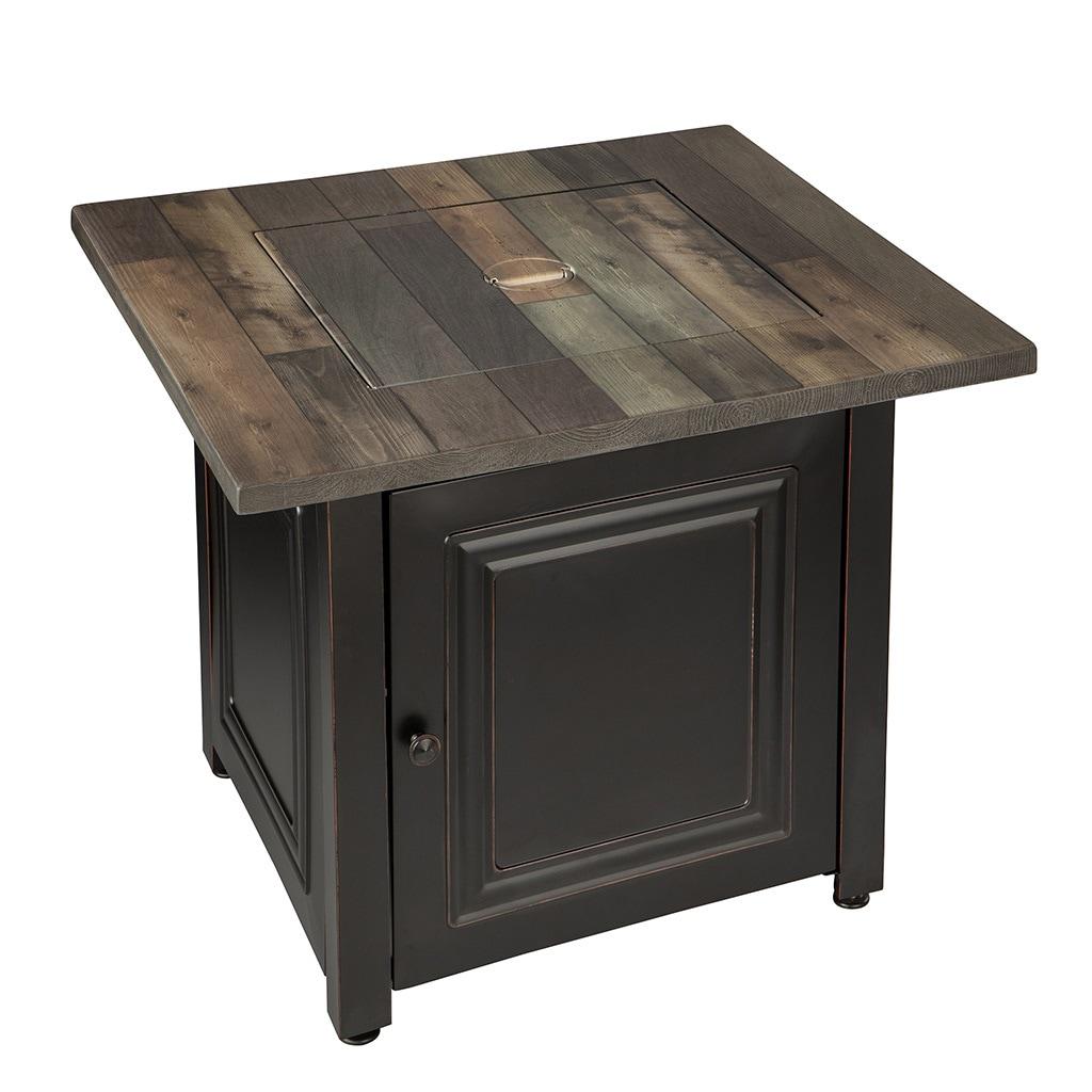 Endless Summer 30-in W 50000-BTU Black and Orb Steel Propane Gas Fire Pit