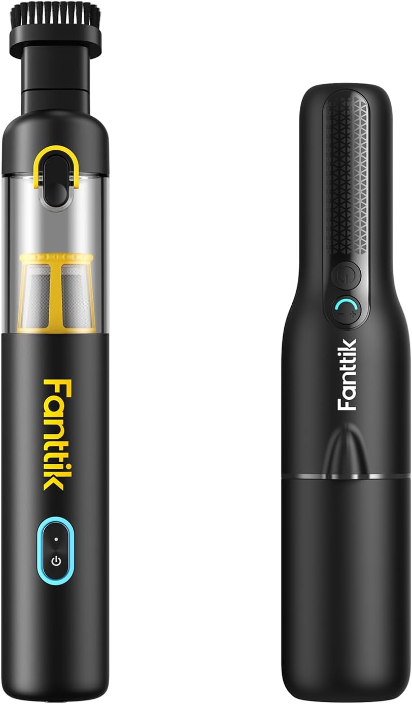 Fanttik Slim V8 Apex Car Vacuum, 19000PA High Power, 4 in 1 Slim V7 Ace Car Vacuum Cordless, 11000Pa/27AW