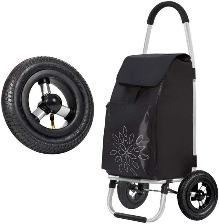 Shopping Tote Cart, Shopping Trolley, Foldable Grocery Cart, Folding Laundry, Pull Cart with Wheels, Fabric Bag