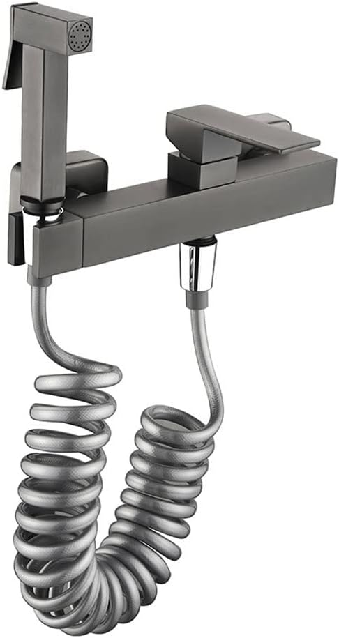 NMZAW-86 Handheld Toilet Bidet Sprayer Set Brass Hand Faucet for Bathroom Shower Self Cleaning