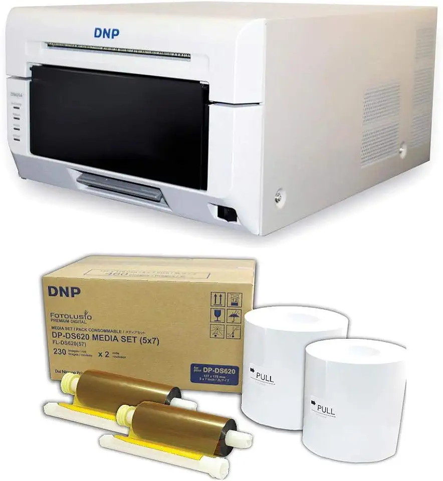DNP DS620A Dye Sub Professional Photo Printer, Print Sizes: 2 x 6 to 6 x 8 5x7 Dye Sub Media