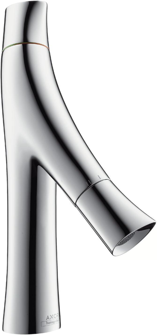 AXOR 12011000 Starck Organic 2-Handle Tap 80 with Waste Basin Mixer, Auslaufhöhe 80mm, Chrome