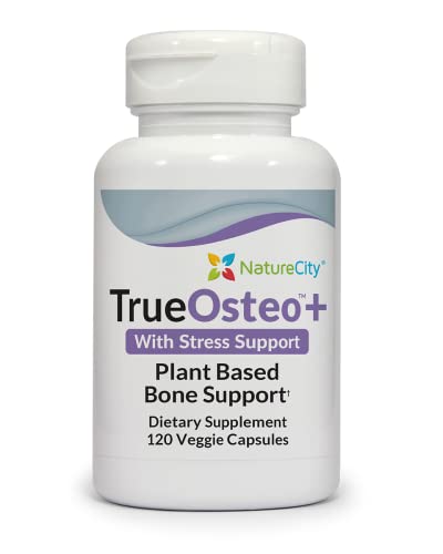 NatureCity True-Osteo+ Supplement for Bone Strength | Plant Based Vitamins with AlgaeCal (Plus (1 Pack))