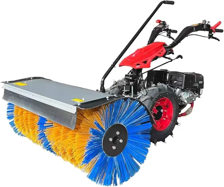 High Performance Small Snowplow Machine Driving Plow Winter Road Snow Roll Brush Power Sweeper Removal Cleaning Equipment