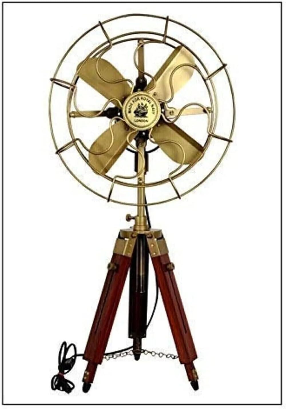 Antique Table Fan - Brass Made Blade Electric Fan For Cooling Room And Office