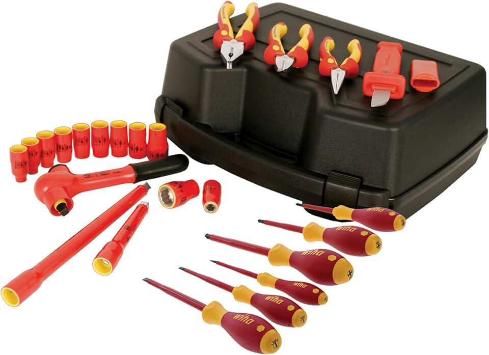 Wiha 31592 Insulated 3/8-Inch Drive Socket Set, Metric, 24 Piece