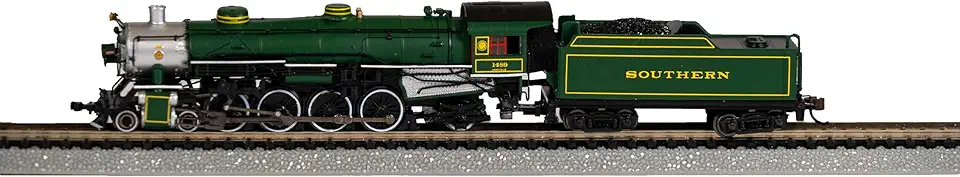 4-8-2 Light Mountain Dcc Sound Value Equiped Steam Locomotive Southern #1489 (Green) - N Scale