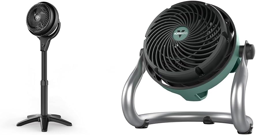 Vornado 602 Whole Room Air Circulator Pedestal Fan Bundle EXO51 Heavy Duty Air Circulator Shop Fan