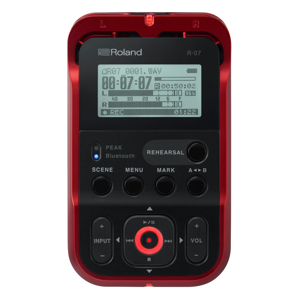 Roland R-07 Portable Audio Recorder (Red) Roland R-07 Portable Audio Recorder (Red)