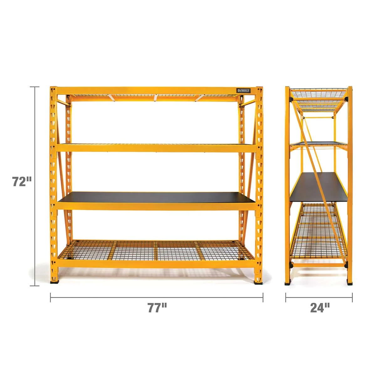 DEWALT 6-Foot Tall, 4 Shelf Industrial Storage Rack