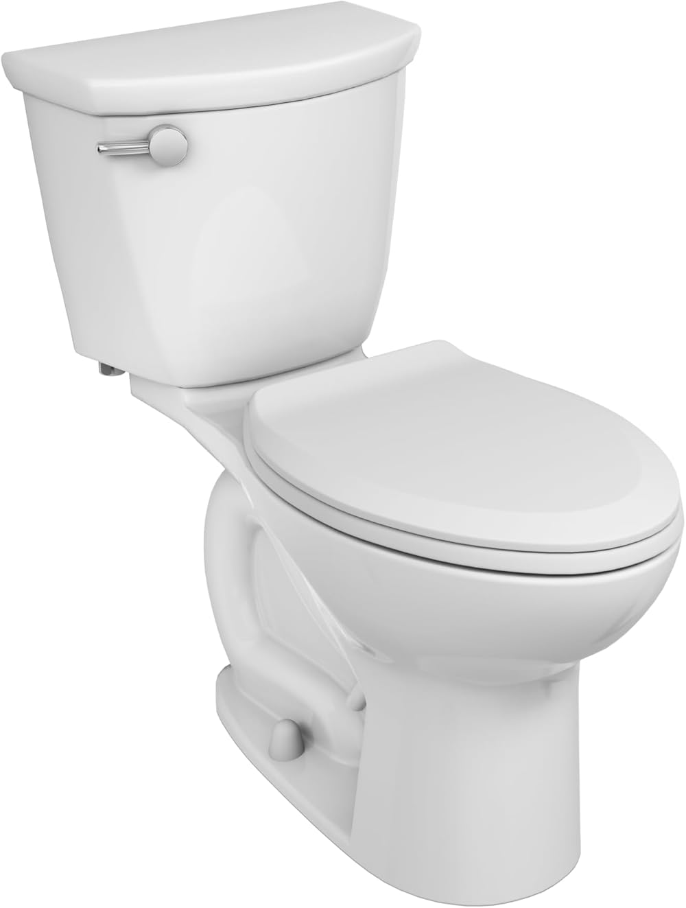 American Standard 609AA001.020 Cadet PRO Two-Piece Toilet with Slow-Close Seat and Wax Ring, Elongated Front, Chair Height, White, 1.28 gpf
