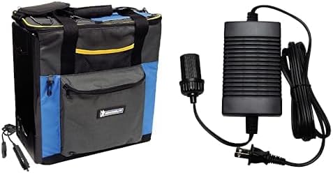 Michelin Electric Portable Cooler Plug in 12V Car Cooler/Warmer 14L USB Charging Port Shoulder Strap with 110 Volt AC to 12 Volt DC Power Adapter Circuit Breaker 5A DC Power Converter 6 Ft Cord