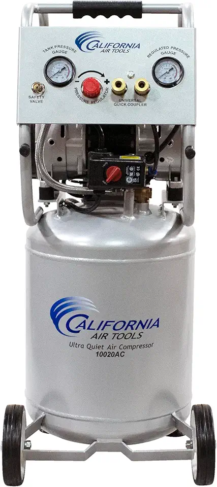 California Air Tools 10020AC Ultra Quiet & Oil-Free 2.0 Hp, 10.0 Gal. Aluminum Tank Air Compressor