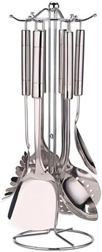 DFHBFG Anti-scalding Handle Kitchen Utensils Set Kitchen Household Cooking, 7 pieces