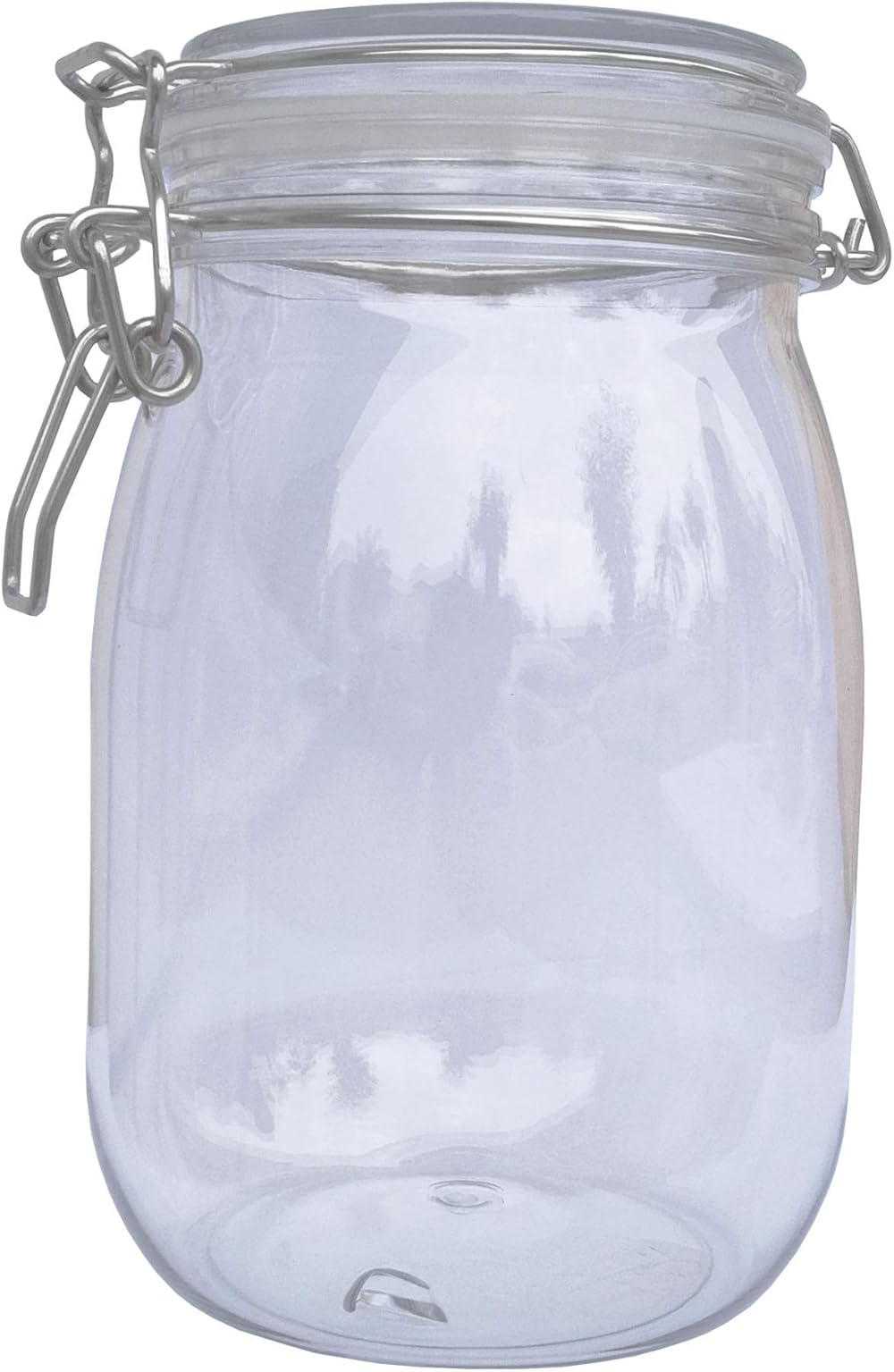 FixtureDisplays® Wire Clasp PET Jar 1150 ml Spice Jar Seal Paint Oil Storage Jar Container Lock 18615-1150ML-12PK