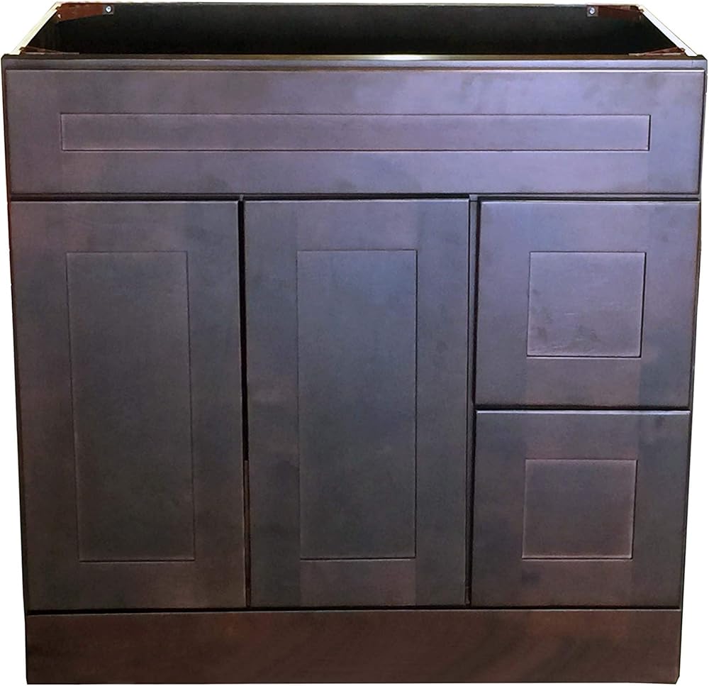 New Espreso Shaker Single-Sink Bathroom Vanity Base Cabinet 36