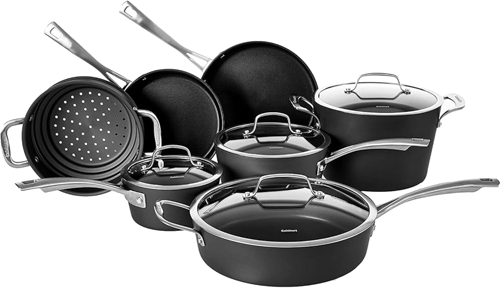 Cuisinart 62I-11 Cookware Set, Black, Medium
