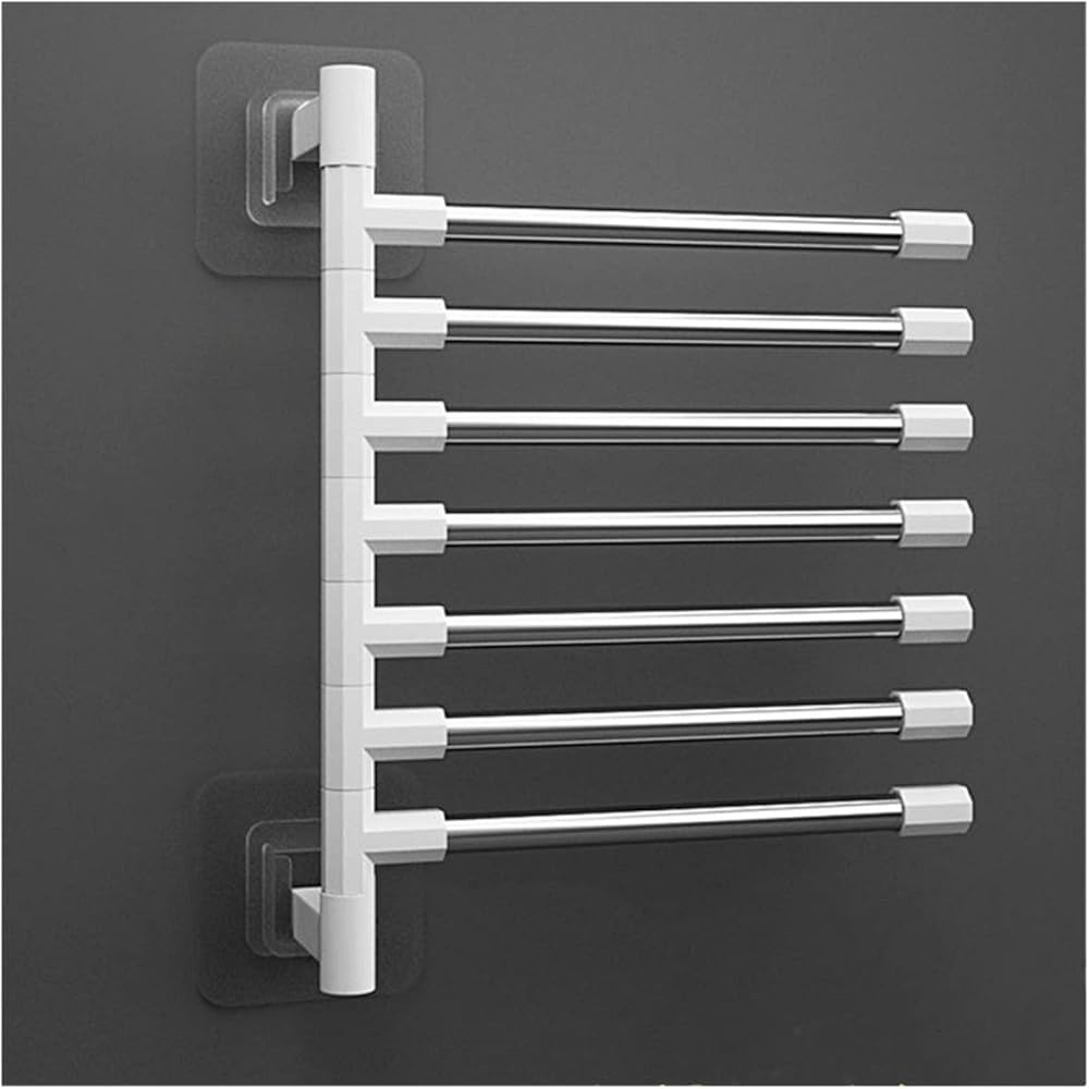 Swivel Towel Bars Towel Rack Holder Wall Mounted Rotatable Bathroom Accessories