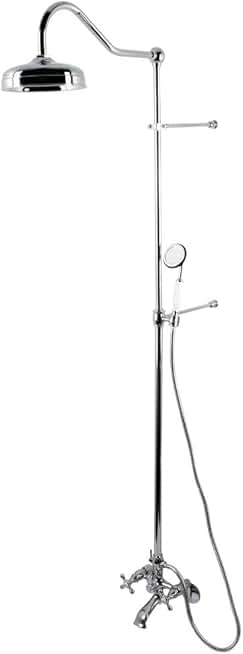 Kingston Brass CCK2661 Vintage Shower Combination, 6-7/8-Inch, Polished Chrome