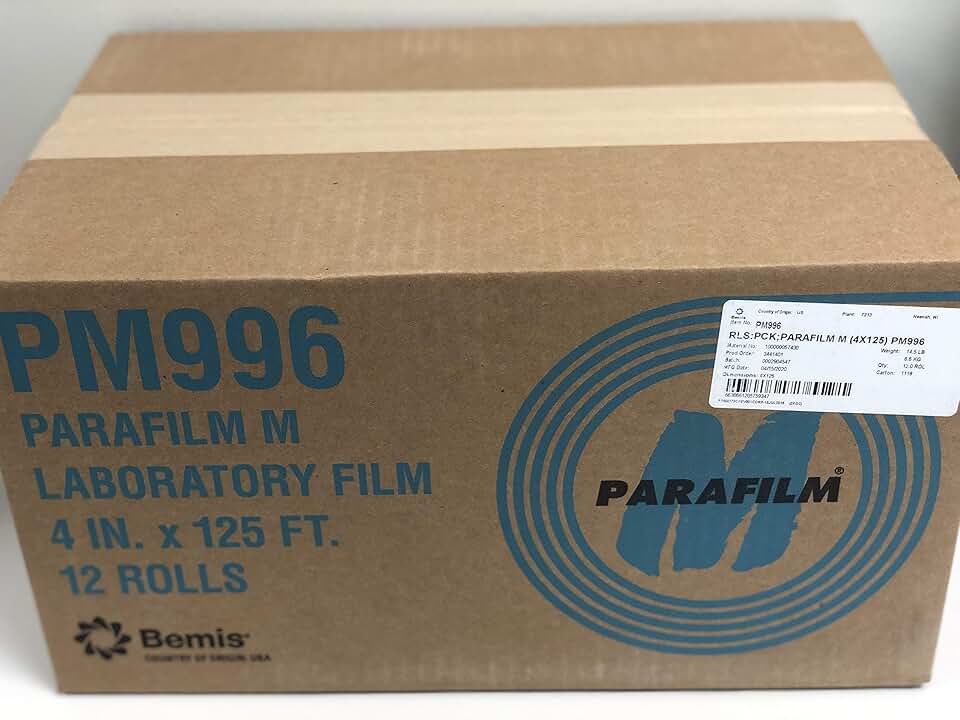 Parafilm Bulk Savings M PM996 Roll, Four Inch Tape, 125' Length x 4