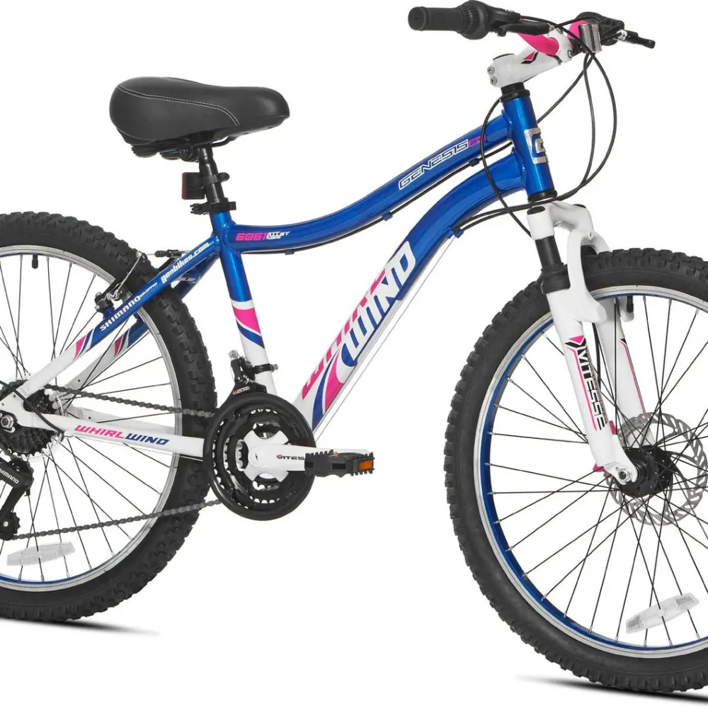 Genesis 24 Whirlwind Girl’s Mountain Bike,Tween/Adult, Blue