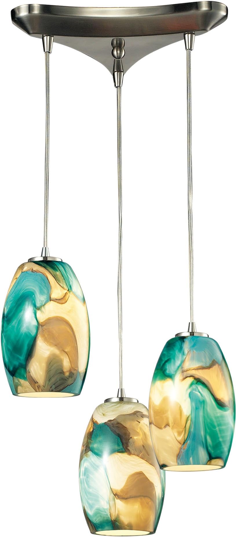 31539/3CG Surreal Collection 3 Light Chandelier, 10