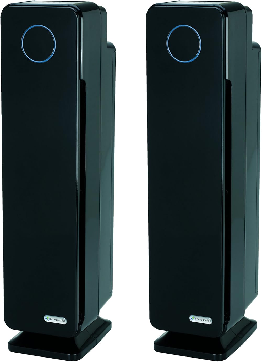 GermGuardian Air Purifier for Home, Large Rooms, H13 HEPA Filter, Removes Dust, Allergens, Smoke, Pollen, Odors, UV-C Light Helps Reduce Germs, 28 Inch, Black, 2-Pack, AC5350B2PK