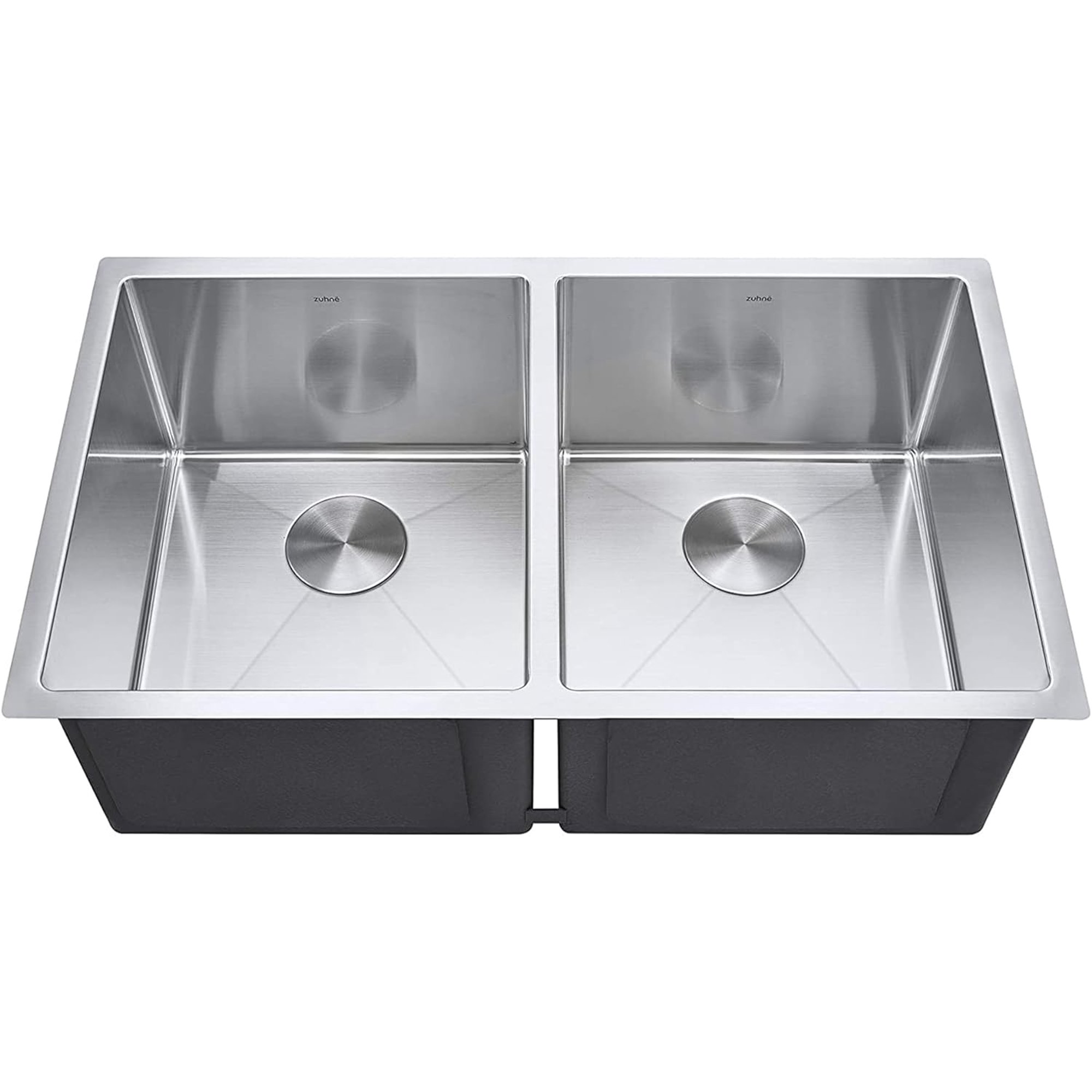 Stainless Steel Undermount Kitchen Sink Double Bowl 16 Gauge (50/50 Equal)