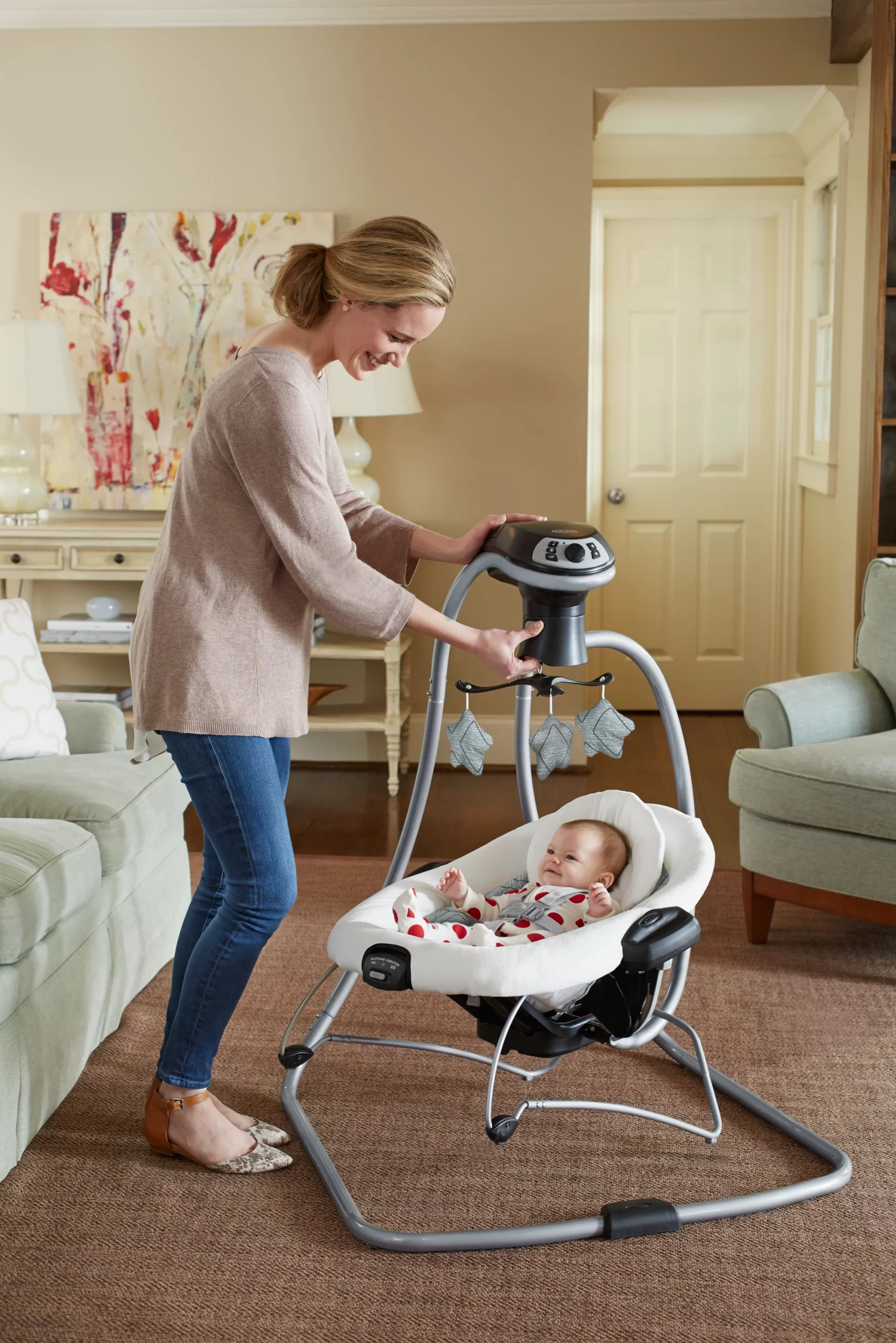 Graco DuetConnect LX Swing with Multi-Direction   Asher