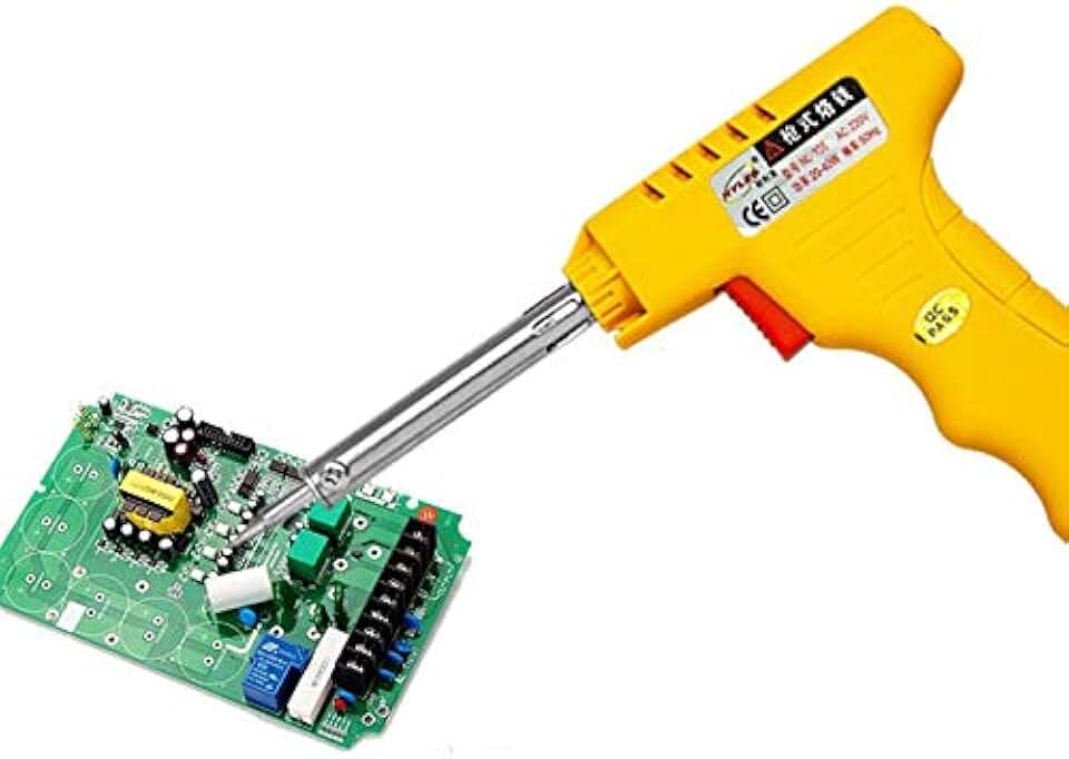 Soldering 20-40w Double power Electric Soldering Iron AC 220-240V dual power gun-type soldering iron for phone repair - (Power: Under 50W, Color: Gun solder wire)