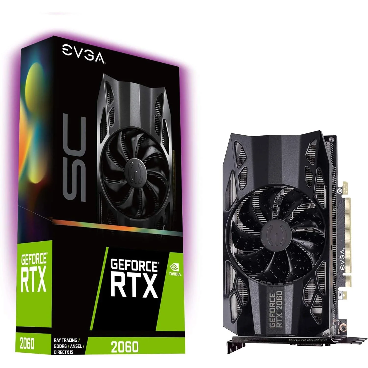 EVGA GeForce RTX 2060 SC Gaming Graphics Card (Refurbished)