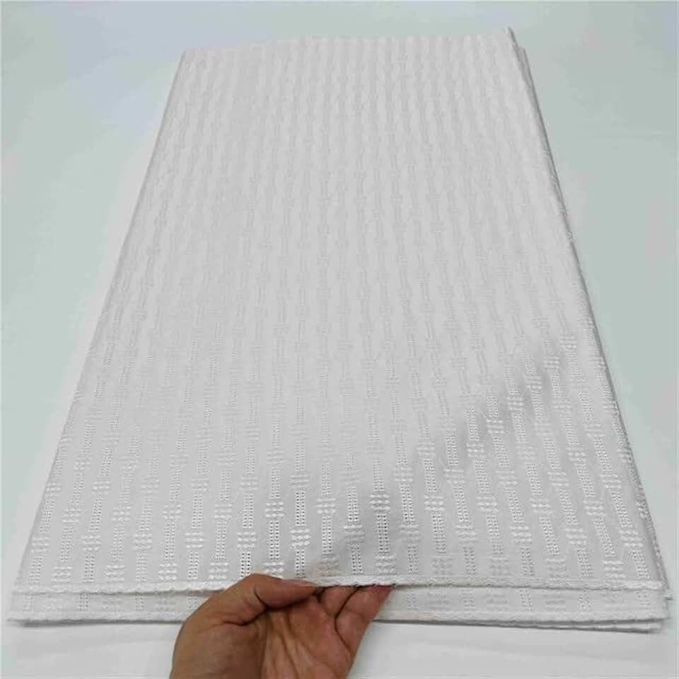 5 Yards African Men Cotton Dry Lace Fabric Embroidered African Cotton lace Fabric Swiss Voile Lace for Garment HLC222
